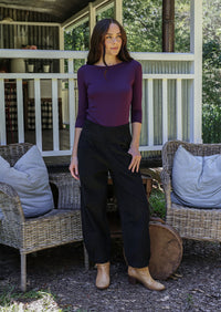 Nora Corduroy Pants Black