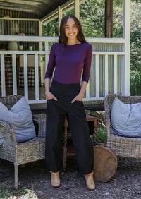 Nora Corduroy Pants Black