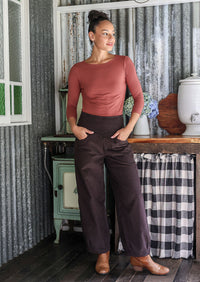 Nora Corduroy Pants Ganache