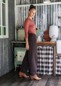 Nora Corduroy Pants Ganache