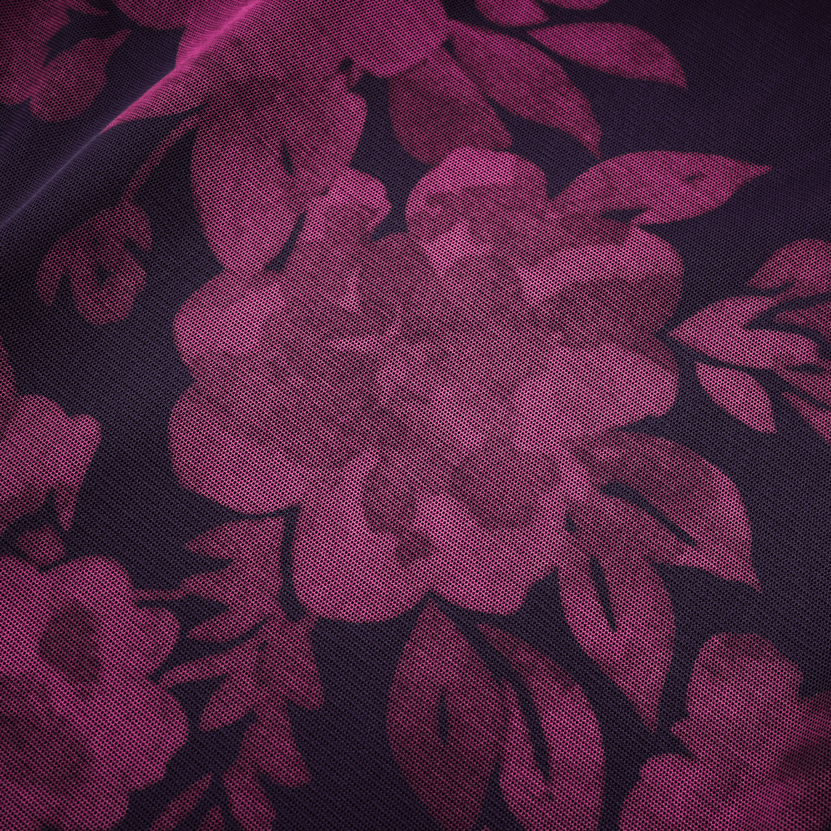 Róisín purple floral-print midi dress