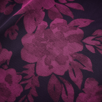 Róisín purple floral-print midi dress