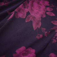 Róisín purple floral-print midi dress