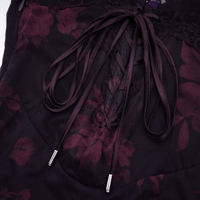Róisín purple floral-print midi dress