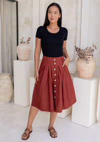 Ruby Skirt Burnt Henna