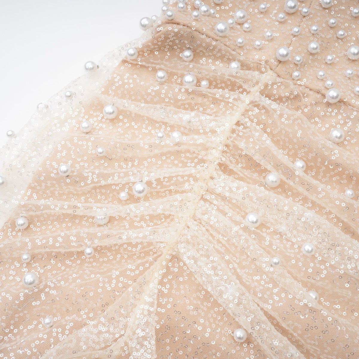 Sabine Faux Pearl Embellished Maxi Dress