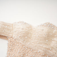 Sabine Faux Pearl Embellished Maxi Dress