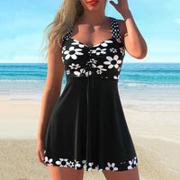 Strap Top & Fitted Swim Shorts Separable Swimsuit 
