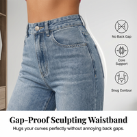 Women's High-Waisted Straight Leg Denim Jeans | Bundle Deal