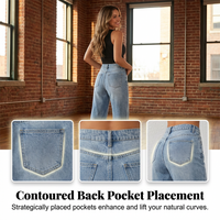 Women's High-Waisted Straight Leg Denim Jeans | Bundle Deal