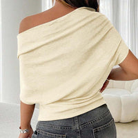 👚 Women's Asymmetrical Off-Shoulder Batwing Top