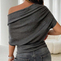 👚 Women's Asymmetrical Off-Shoulder Batwing Top