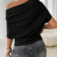 👚 Women's Asymmetrical Off-Shoulder Batwing Top