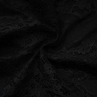 Sylvie black faux-pearl embellished mini dress