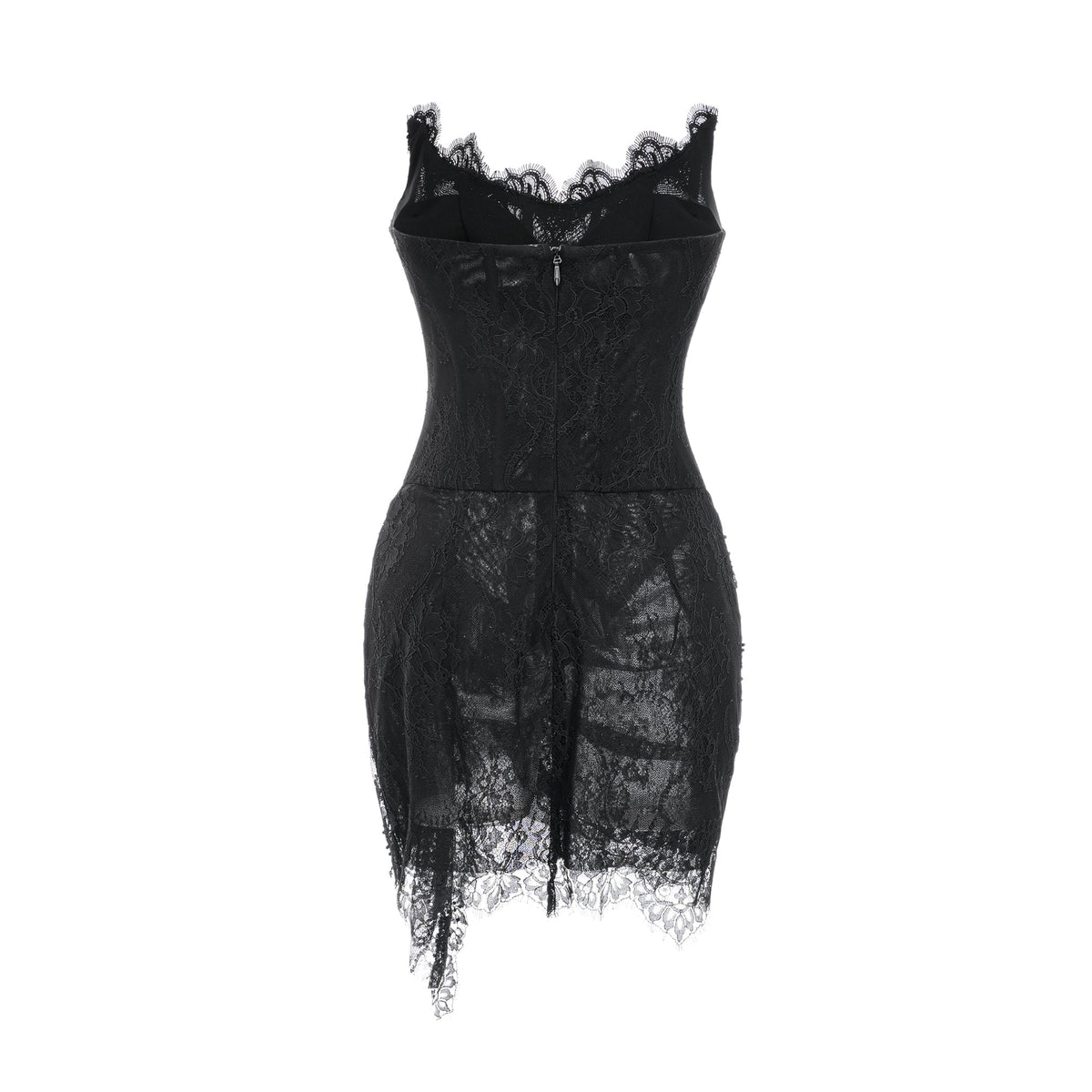 Sylvie black faux-pearl embellished mini dress