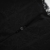 Sylvie black faux-pearl embellished mini dress