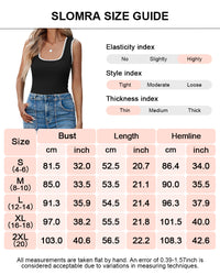 Casual Slim Fitted Color Block Ribbed Square Neck Tank Tops