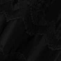 Airelle Black Satin Panel Lace Maxi Dress
