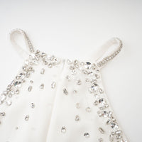 Xanthea black embellished mini dress
